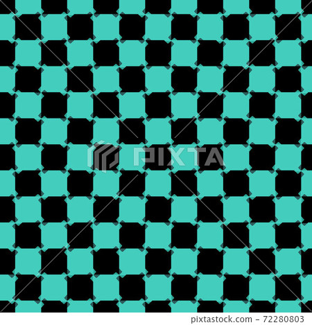 Teal blue and black unbalanced checkered seamless repeat pattern Teal blue and black unbalanced checkered seamless repeat pattern 72280803