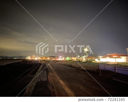 Night view of the seaside at Minamiboso Tateyama Night view of the seaside at Minamiboso Tateyama 72281105