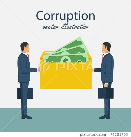 Bribery Concept Vector Illustration. Corrupting... - Stock Illustration ...