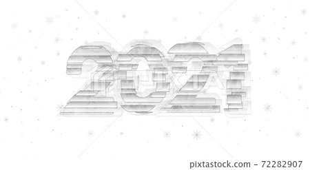 Grey grunge retro glitch 2021 New Year abstract background 72282907