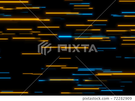 Blue orange glowing neon lines abstract background Blue orange glowing neon lines abstract background 72282909