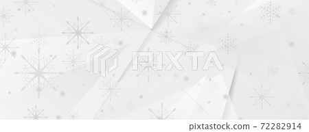 Low poly geometric Christmas winter background 72282914