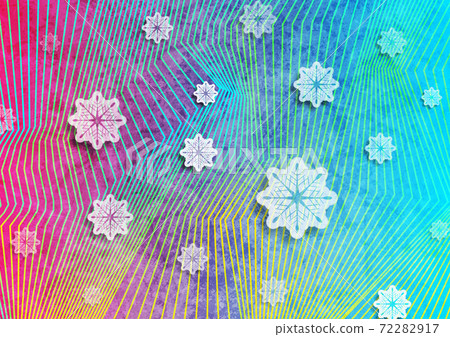 Geometric holographic Christmas background with snowflakes Geometric holographic Christmas background with snowflakes 72282917