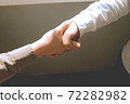 Business handshake. Business people shaking hands, Success agreement negotiation. 72282982