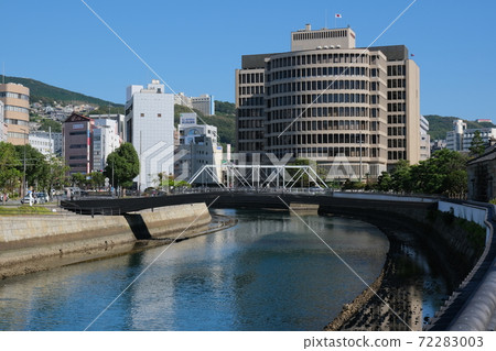 Dejima Omotemon Bridge over the Nakashima River in Nagasaki 72283003