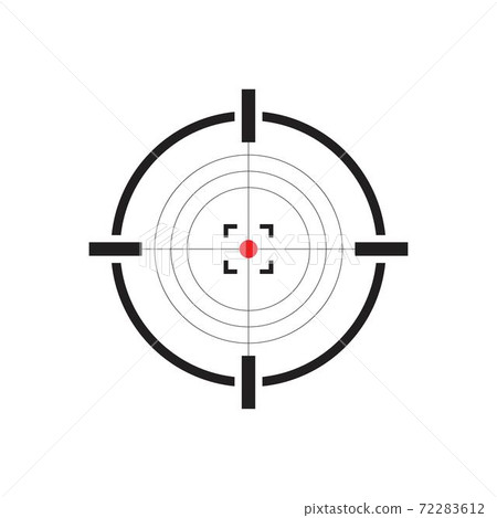 Gun target icon vector illustration isolated on white background 72283612