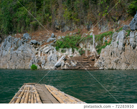 Entrance to a cave on the lake (Khao Sok, Surat Thani Province, Kingdom of Thailand) Entrance to a cave on the lake (Khao Sok, Surat Thani Province, Kingdom of Thailand) 72283910