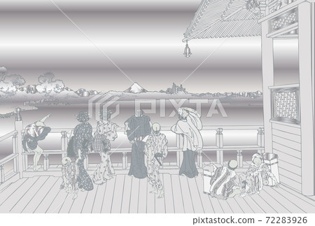 Katsushika Hokusai Image 500 Rakanji Sazaedo Silver 72283926