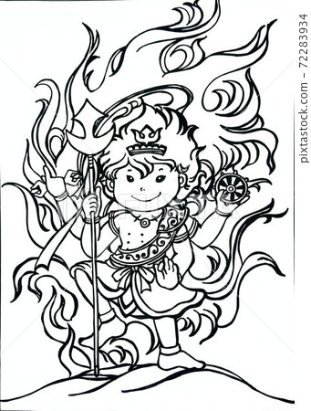 讓我們用帶來好運的廁所神來裝飾廁所！彩繪版 72283934