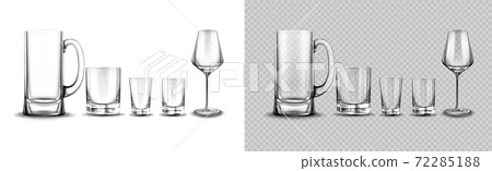 Set of glasses for tequila, whisky, beer and wine 72285188
