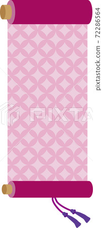 Japanese pattern scroll 72286564