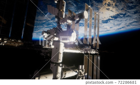 Earth and outer space station iss Earth and outer space station iss 72286681