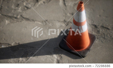 orange and white striped traffic cone orange and white striped traffic cone 72286886
