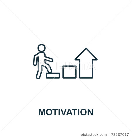 Motivation line icon. Thin style element from business administration collection. Simple Motivation icon for web design, apps and software Motivation line icon. Thin style element from business administration collection. Simple Motivation icon for web design, apps and software 72287017