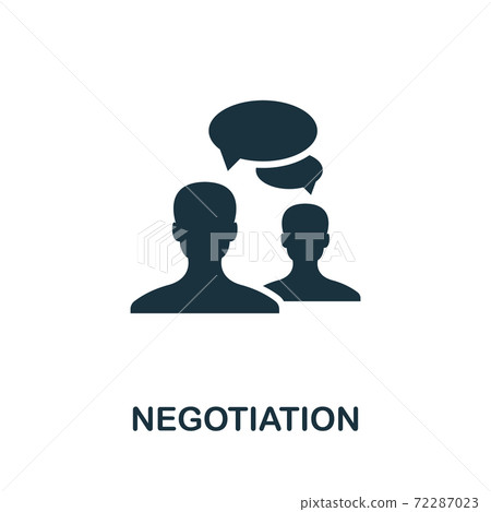 Negotiation icon. Simple element from business administration icons collection. Creative Negotiation icon ui, ux, apps, software and infographics 72287023