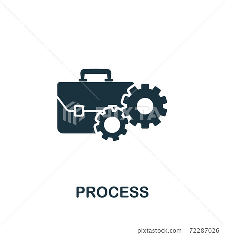 Process icon. Simple element from business administration icons collection. Creative Process icon ui, ux, apps, software and infographics 72287026