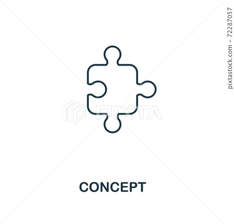 Concept icon. Outline style thin design from business icons collection. Pixel perfect simple pictogram concept icon for UX and UI. Concept icon. Outline style thin design from business icons collection. Pixel perfect simple pictogram concept icon for UX and UI. 72287057