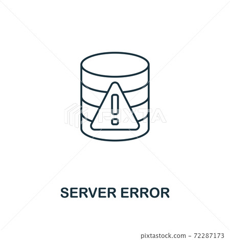 Server Error outline icon. Thin line style from big data icons collection. Pixel perfect simple element server error icon for web design, apps, software, print usage Server Error outline icon. Thin line style from big data icons collection. Pixel perfect simple element server error icon for web design, apps, software, print usage 72287173
