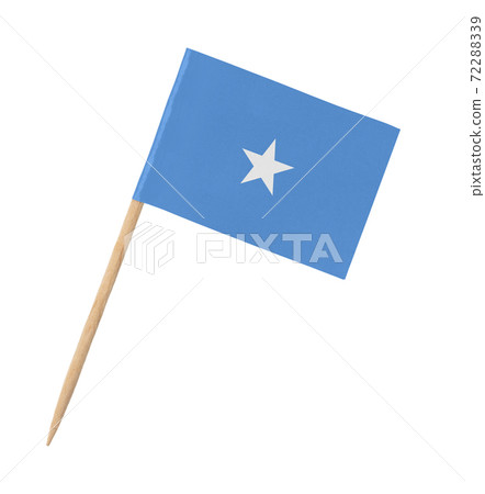 Small paper Somalian flag on wooden stick 72288339