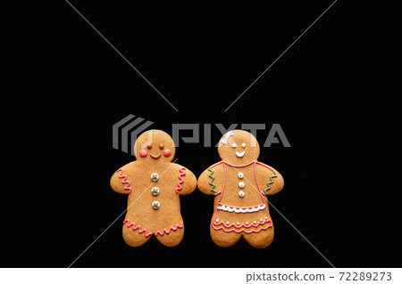 romantic couple conceptual background gingerbread 72289273
