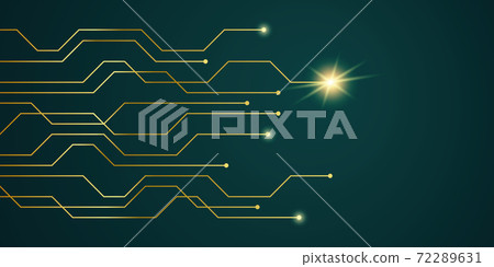 golden digital network power background - Stock Illustration [72289631 ...