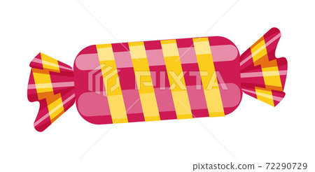 Christmas candy in striped wrapping isolated on white Christmas candy in striped wrapping isolated on white 72290729