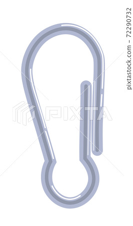 Vector grip hook carabiner isolated on white Vector grip hook carabiner isolated on white 72290732