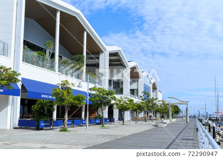 Yokohama Bayside Marina Outlet Stock Photo