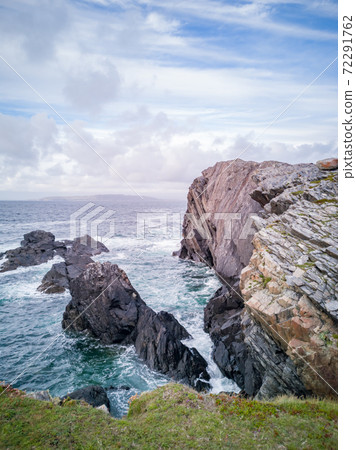 Dramatic sky above the coastline at Dawros in County Donegal - Ireland Dramatic sky above the coastline at Dawros in County Donegal - Ireland 72291762