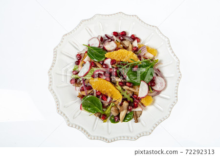 Plate With Salad Plate With Salad 72292313