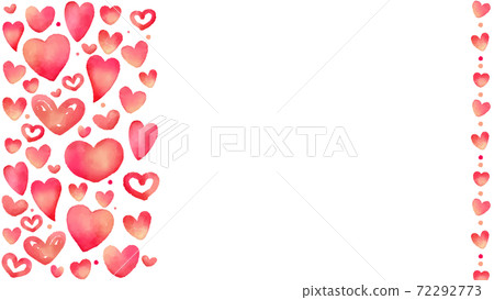Red watercolor heart background with multiple variations Red watercolor heart background with multiple variations 72292773