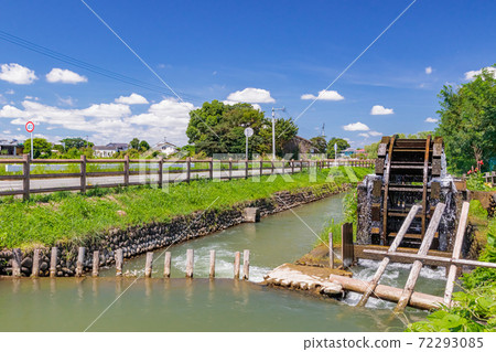 福岡縣朝倉市三島的雙水車（夏季） 72293085