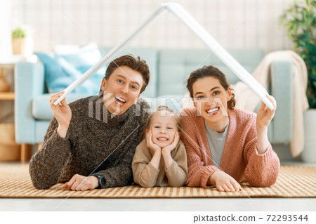 Concept of housing for young family. Concept of housing for young family. 72293544