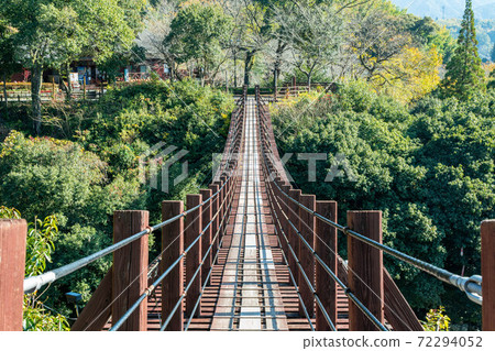 Tategami Gorge Suspension Bridge in Yatsushiro District, Kumamoto Prefecture 72294052