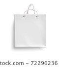 Paper shopping package isolated on white background 72296236