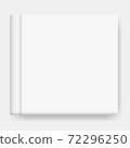 Vector mock up of book cover on white 72296250