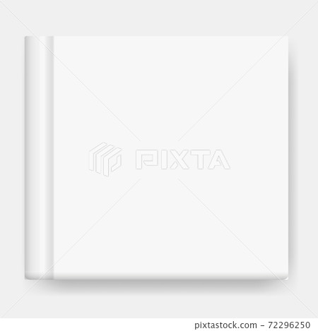 Vector mock up of book cover on white 72296250
