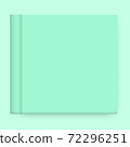 Vector mock up of green book cover 72296251