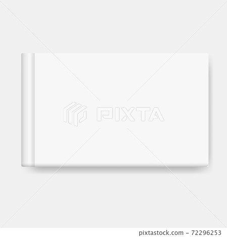 Vector mock up of book cover isolated Vector mock up of book cover isolated 72296253