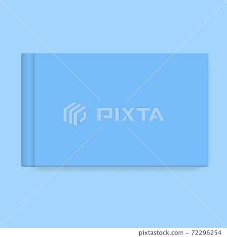 Vector mock up of book cover on white 72296254