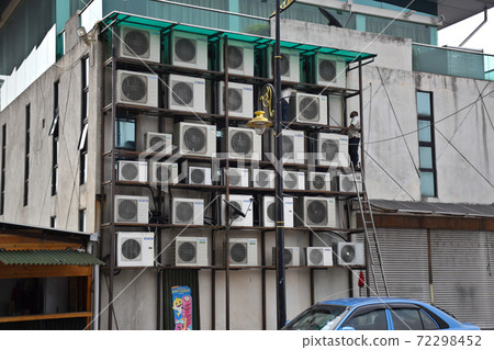 Air Conditioner on a wall Air Conditioner on a wall 72298452