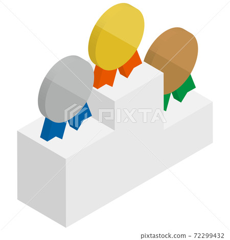 Isometric ranking icon 72299432