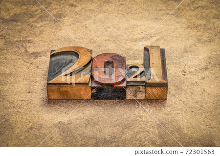 2021 year in vintage, gritty letterpress wood type 2021 year in vintage, gritty letterpress wood type 72301563