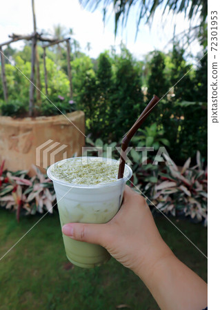 green tea, milk green tea or iced matcha latte green tea, milk green tea or iced matcha latte 72301953