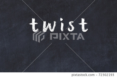 Black chalkboard with inscription twist on in Black chalkboard with inscription twist on in 72302193