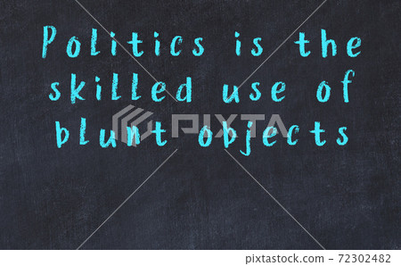 Chalk inscription of smart quote on black desk Chalk inscription of smart quote on black desk 72302482