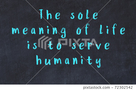 Chalk wise inscription on black chalkboard Chalk wise inscription on black chalkboard 72302542