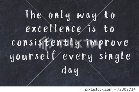 Black chalkboard with wise inscription on it 72302734