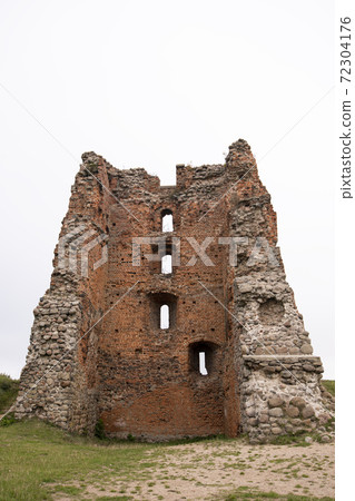 Ruins of Novogrudok castle on castle hill 72304176
