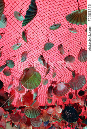 Lungomare promenade through Icici with seashells attractive decorations, Kvarner bay, Croatia Lungomare promenade through Icici with seashells attractive decorations, Kvarner bay, Croatia 72305226